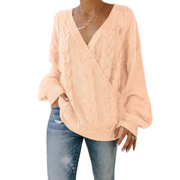 women's sweaters women loose knit sweater, adults casual solid color long sleeve v-neck pullover (pink, blue, khaki), White;black
women's sweaters women loose knit sweater, adults casual solid color long sleeve v-neck pullover (pink, blue, khaki), White;black