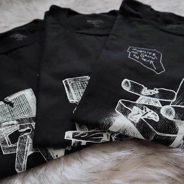 readymad tokyo limited artist co branded sofa bench chair print short sleeve high street t-shirtf9r9, White;black
readymad tokyo limited artist co branded sofa bench chair print short sleeve high street t-shirtf9r9, White;black