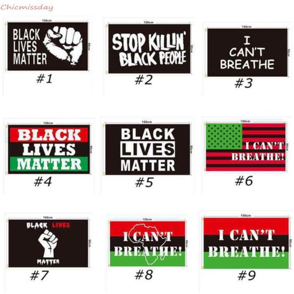 DHL ship 90x150cm BLACK LIVES MATTER Banners Black Protest Banner I Can't Breathe Flag American Parade Flags 200Pcs
DHL ship 90x150cm BLACK LIVES MATTER Banners Black Protest Banner I Can't Breathe Flag American Parade Flags 200Pcs