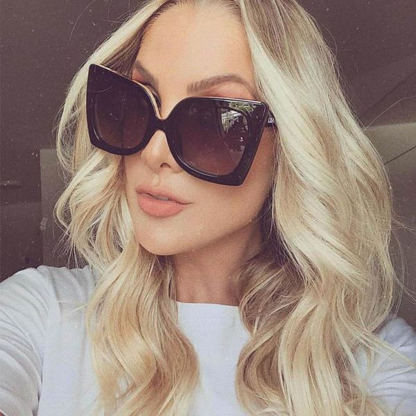 fashion square cat eye sunglasses women brand designer gradient oversized eyeglasses uv400 cat eye shades gafas feminino uv400, White;black
fashion square cat eye sunglasses women brand designer gradient oversized eyeglasses uv400 cat eye shades gafas feminino uv400, White;black