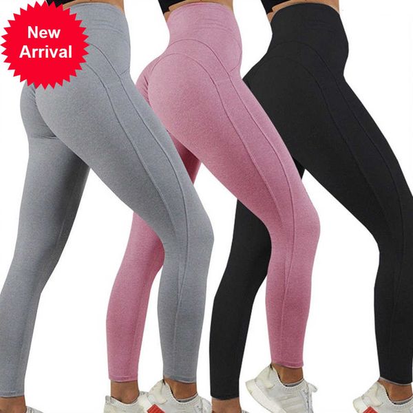 women high waist hip sports leggings solid stretch fitness running jogging workout gym exercise sport ladies casual trouser, Black
women high waist hip sports leggings solid stretch fitness running jogging workout gym exercise sport ladies casual trouser, Black