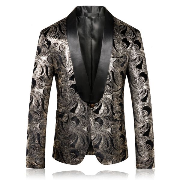 gold luxury print men's casual business blazers fine fitting dress wedding prom jacket plus size 5xl 5n3r, White;black
gold luxury print men's casual business blazers fine fitting dress wedding prom jacket plus size 5xl 5n3r, White;black