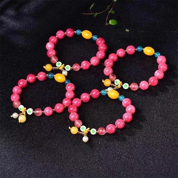 beaded, strands pink bracelet natural stone bracelets women quartzs rhodochrosite bangles jewelry, Black
beaded, strands pink bracelet natural stone bracelets women quartzs rhodochrosite bangles jewelry, Black