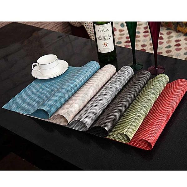 table runner 4pcs mats for dining kitchen heat resistant pvc sets woven texture decoration doilies cup pads
table runner 4pcs mats for dining kitchen heat resistant pvc sets woven texture decoration doilies cup pads