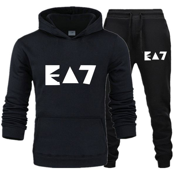 mens jacket polo big horse tracksuit sportswear sets coat casual street loose suits male hoodies sweatshirts pants outerwear suit asian size, Gray