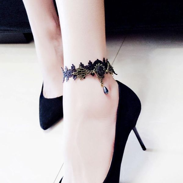 anklets simple fashion black lace anklet for women pendant foot accessories, Red;blue
anklets simple fashion black lace anklet for women pendant foot accessories, Red;blue