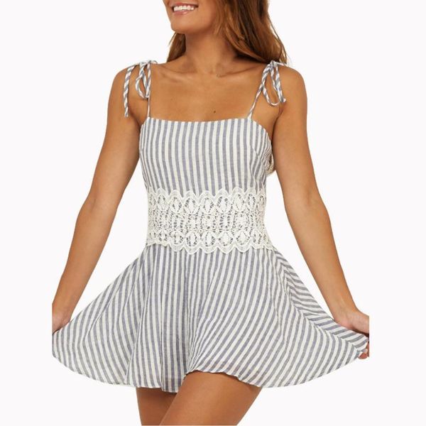 women's jumpsuits & rompers ladies camisole lace backless solid fashion for women 2021 elegant beach shorts jumpsuit polyester playsuit, Black;white
women's jumpsuits & rompers ladies camisole lace backless solid fashion for women 2021 elegant beach shorts jumpsuit polyester playsuit, Black;white
