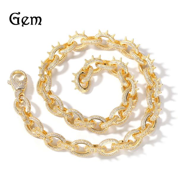 street hip hop rivet o-chain necklace bracelet metal punk men's zircon necklace nightclub accessories, Silver
street hip hop rivet o-chain necklace bracelet metal punk men's zircon necklace nightclub accessories, Silver