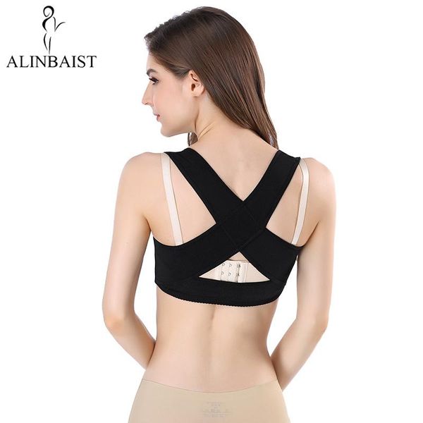 women's shapers posture corrector chest brace support belt vest women back adjustable breathable, Black;white
women's shapers posture corrector chest brace support belt vest women back adjustable breathable, Black;white