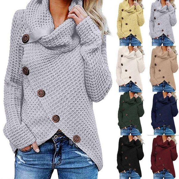 women's sweaters women button turtleneck oversized sweater warm irregular casual pullovers autumn winter womens female clothing 2021, White;black
women's sweaters women button turtleneck oversized sweater warm irregular casual pullovers autumn winter womens female clothing 2021, White;black