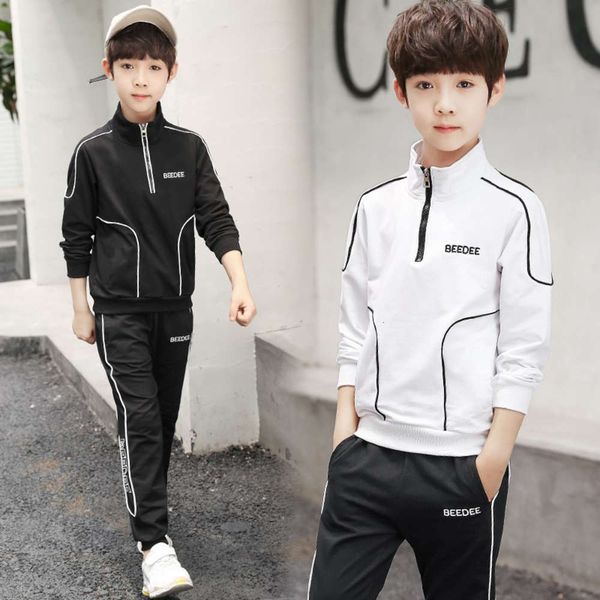 2021 wear boys' new zhongda children's spring and autumn sports two piece suit, White
2021 wear boys' new zhongda children's spring and autumn sports two piece suit, White