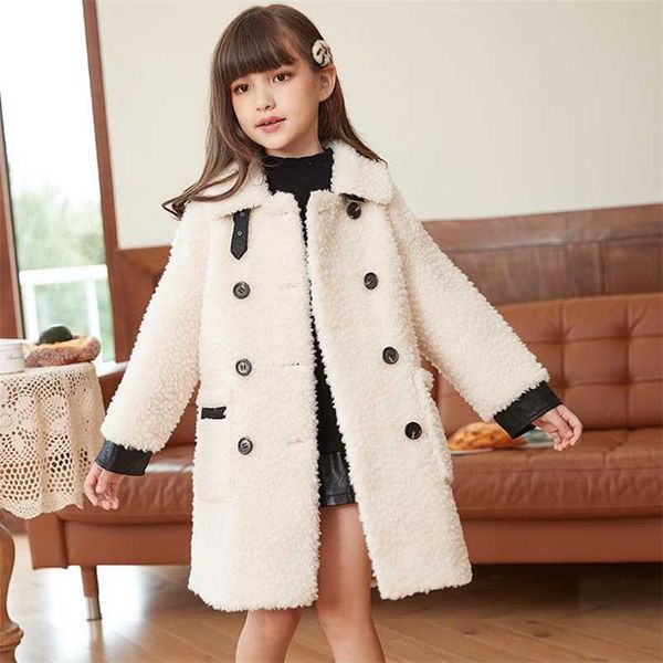 lamb wool girls baby's kids coat jacket thicken winter autumn fur teenage mid-length buttons outerwear children's clothing 211011, Blue;gray
lamb wool girls baby's kids coat jacket thicken winter autumn fur teenage mid-length buttons outerwear children's clothing 211011, Blue;gray