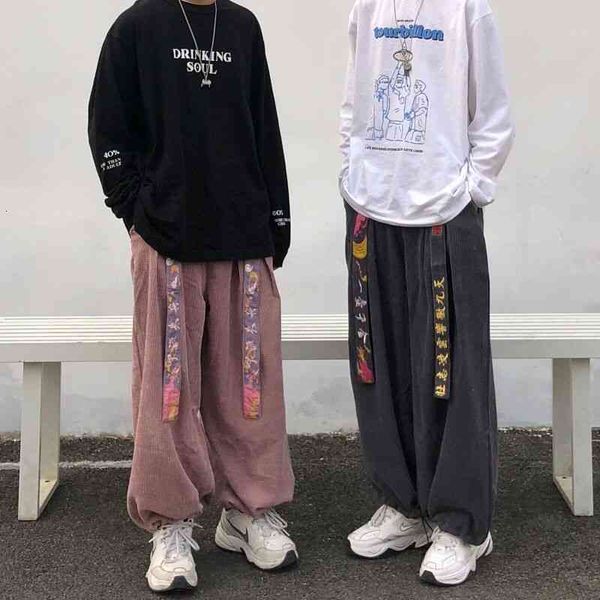 men's pants houzhou corduroy baggy wide leg for men joggers summer retro chinese style streetwear hip hop harajuku embroidery f1po, Black
men's pants houzhou corduroy baggy wide leg for men joggers summer retro chinese style streetwear hip hop harajuku embroidery f1po, Black