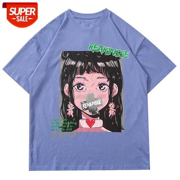 Cartoon Beautiful Girl Print Harajuku Tshirts Hip Hop T-Shirt Men Streetwear 2021 Summer Cotton Tops Loose Short Sleeve Shirts #lH4u, White;black 
Cartoon Beautiful Girl Print Harajuku Tshirts Hip Hop T-Shirt Men Streetwear 2021 Summer Cotton Tops Loose Short Sleeve Shirts #lH4u, White;black