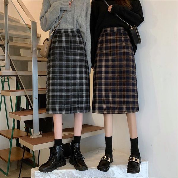 skirts fashion products autumn and winter long retro plaid skirt back slit bag hip women, Black
skirts fashion products autumn and winter long retro plaid skirt back slit bag hip women, Black