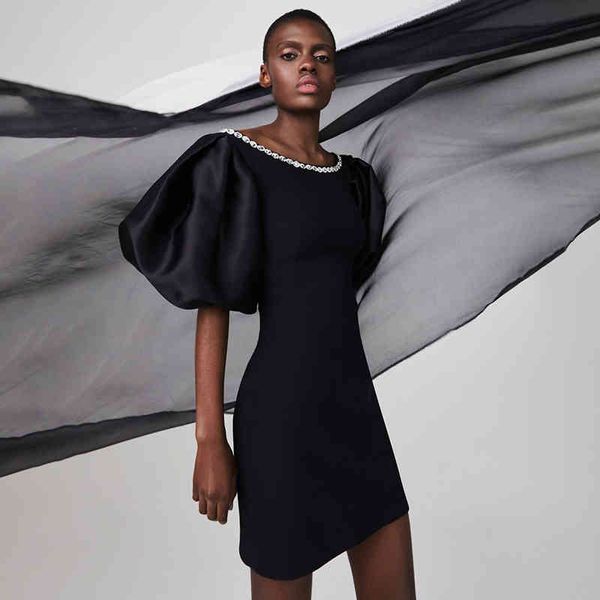 casual dresses black women's diamond studded lantern sleeve dress hip wrapped knitted bandage skirt i8zl, Black;gray
casual dresses black women's diamond studded lantern sleeve dress hip wrapped knitted bandage skirt i8zl, Black;gray