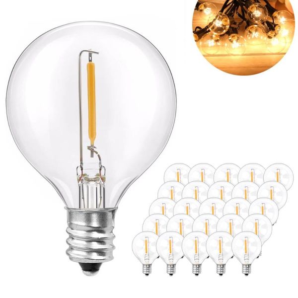 bulbs 25pcs g40 led string light bulb replace 120v/220v tungsten e12 base socket holder for home garden
bulbs 25pcs g40 led string light bulb replace 120v/220v tungsten e12 base socket holder for home garden