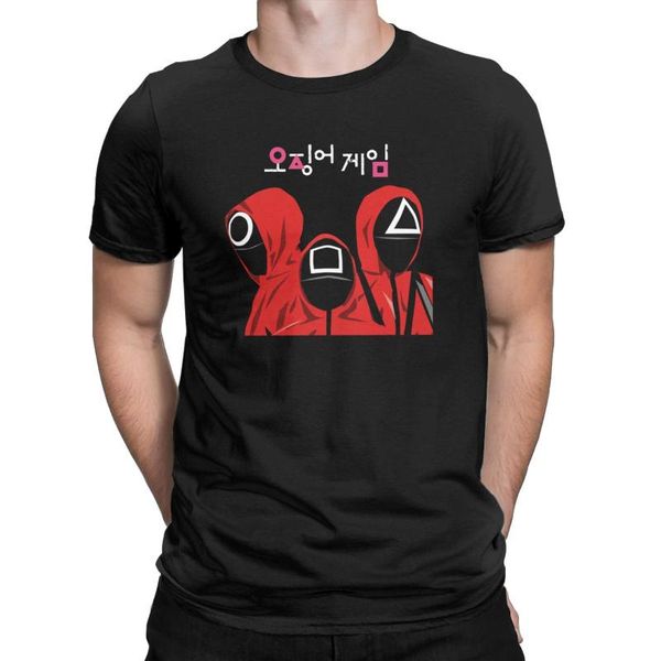 men's t-shirts men women red square circle and triangle squid game funny cotton tee shirt korean drama t clothing plus size, White;black
men's t-shirts men women red square circle and triangle squid game funny cotton tee shirt korean drama t clothing plus size, White;black