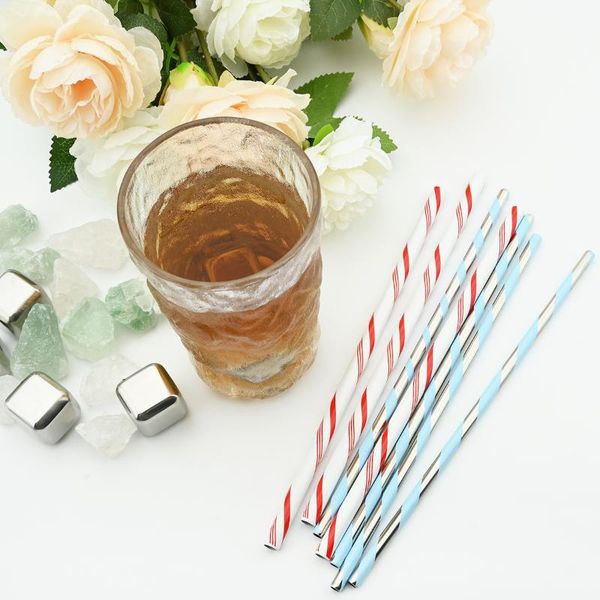 drinking straws colorful reusable metal set with cleaner brush 304 stainless steel straw milk drinkware bar party accessory
drinking straws colorful reusable metal set with cleaner brush 304 stainless steel straw milk drinkware bar party accessory