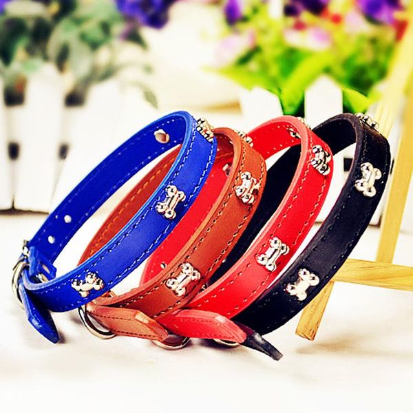 pu leather dog collar for puppy dog with bling bone 33-40cm stud new design pet cat necklace for teddy size s m l 5 colors
pu leather dog collar for puppy dog with bling bone 33-40cm stud new design pet cat necklace for teddy size s m l 5 colors
