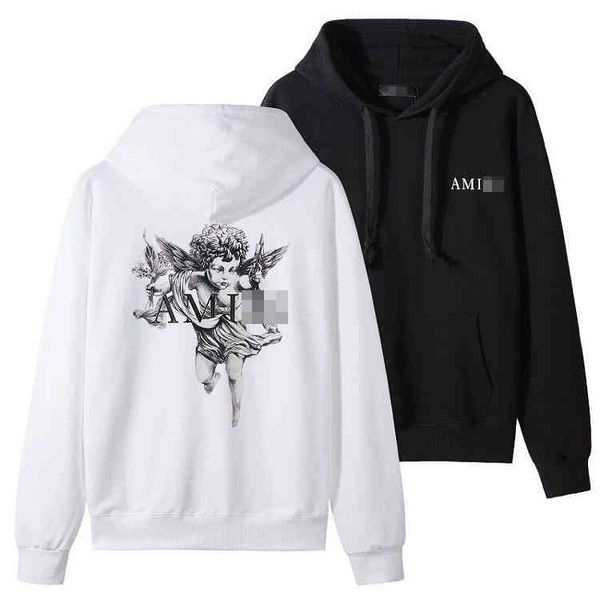 2022 fashion brand sweaters for men and women korean version of high street fashion a miri cupid print hooded sweater coat 9878#, Black
2022 fashion brand sweaters for men and women korean version of high street fashion a miri cupid print hooded sweater coat 9878#, Black