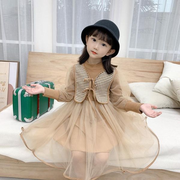 girl's dresses girls plaid vest tulle long sleeve princess dress wholesale kids, Red;yellow
girl's dresses girls plaid vest tulle long sleeve princess dress wholesale kids, Red;yellow