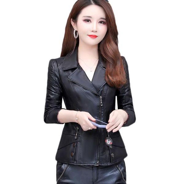 women's leather & faux spring autumn women jacket korean slim plus size 4xl ladies short black outerwear casual female
women's leather & faux spring autumn women jacket korean slim plus size 4xl ladies short black outerwear casual female