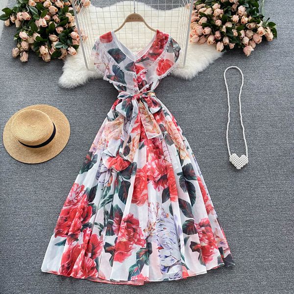 hollow out lace chiffon dress women bohemian floral printed vestidos female v-neck high waist vacation beach robe summer, Black;gray
hollow out lace chiffon dress women bohemian floral printed vestidos female v-neck high waist vacation beach robe summer, Black;gray