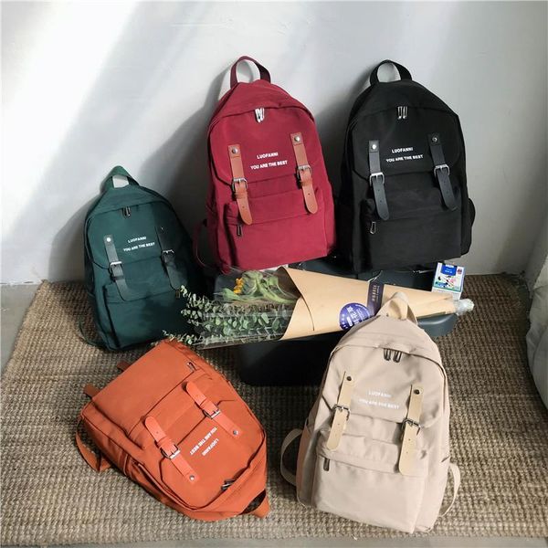 backpack casual waterproof womens harajuku nylon travel schoolbags fashion student back pack teen girls solid bookbags
backpack casual waterproof womens harajuku nylon travel schoolbags fashion student back pack teen girls solid bookbags