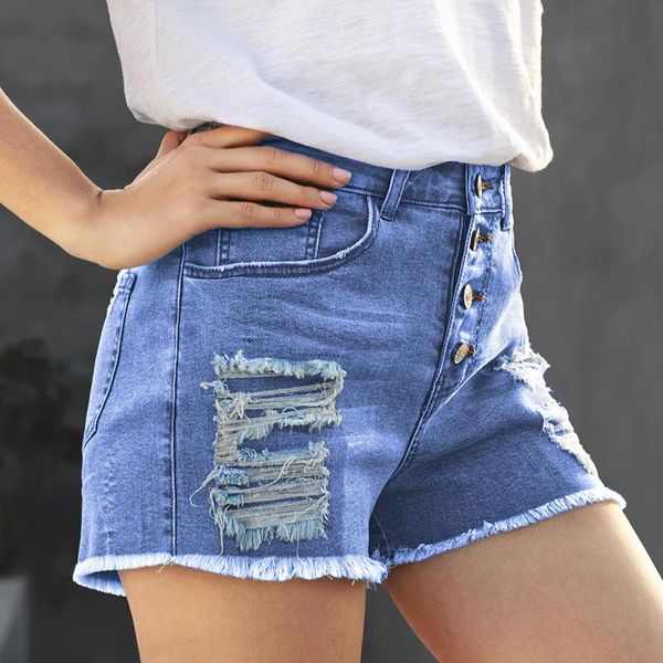 women's shorts clothing washed frayed mid-waist denim summer casual single breasted solid cropped short retro tassel jeans, White;black
women's shorts clothing washed frayed mid-waist denim summer casual single breasted solid cropped short retro tassel jeans, White;black