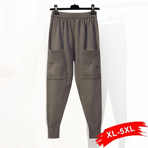 plus size pants knitted harem with big pockets 5xl spring autumn loose jogger pant knitting carrot trousers tracksuit bottoms, Black
plus size pants knitted harem with big pockets 5xl spring autumn loose jogger pant knitting carrot trousers tracksuit bottoms, Black
