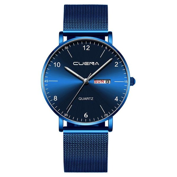 wristwatches cuena men's stainless steel magnetic net with calendar simple casual quartz watch 2021 men military dial quartz&50, Slivery;brown
wristwatches cuena men's stainless steel magnetic net with calendar simple casual quartz watch 2021 men military dial quartz&50, Slivery;brown