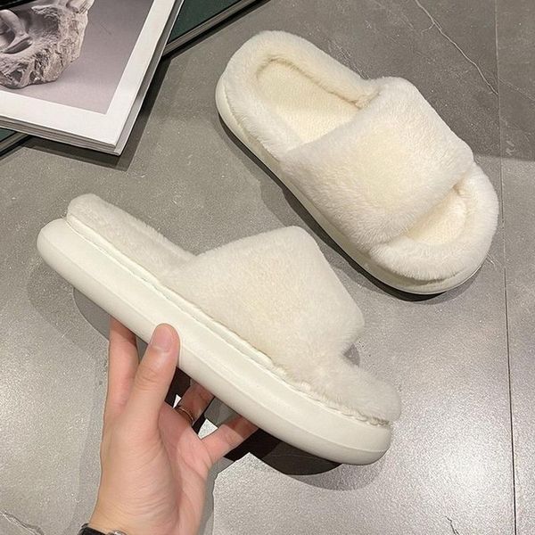 slippers faux fur home fluffy women slides comfort furry flat female cute shoes for woman 2021men's flip flops, Black
slippers faux fur home fluffy women slides comfort furry flat female cute shoes for woman 2021men's flip flops, Black