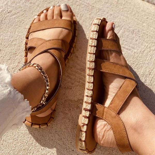 dropshipping summer shoes woman outdoor cross sandals mid-heel soft bottom comfortable sandals sandalias shoes rome sandals2021, Black
dropshipping summer shoes woman outdoor cross sandals mid-heel soft bottom comfortable sandals sandalias shoes rome sandals2021, Black