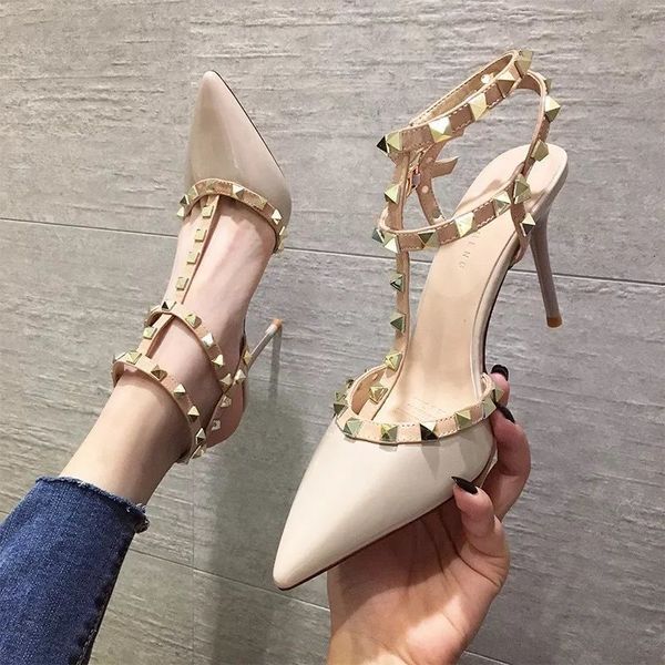rivet high heeled women's slim heel sho 2021 spring and autumn liuding temperament one word button tip versatile, Black
rivet high heeled women's slim heel sho 2021 spring and autumn liuding temperament one word button tip versatile, Black