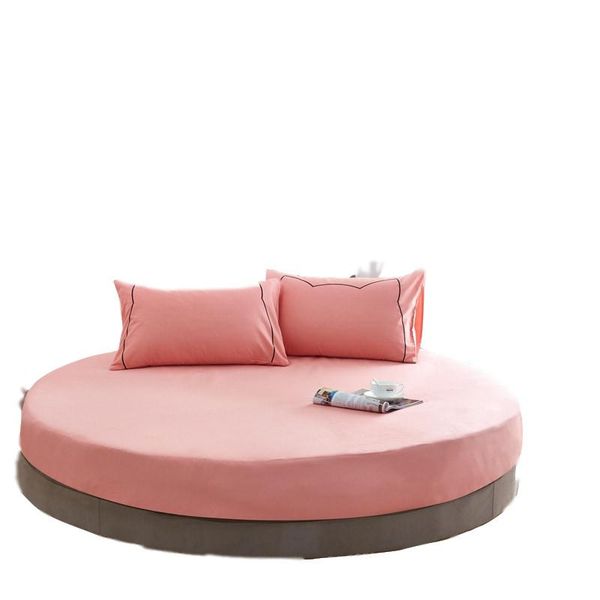 sheets & sets 100% pure cotton round fitted bed sheet european style solid color bedspread linen for diameter 200cm-220cm
sheets & sets 100% pure cotton round fitted bed sheet european style solid color bedspread linen for diameter 200cm-220cm