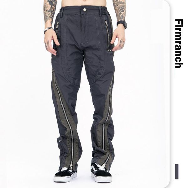 men's pants firmranch s multi-pocket functional grey cargo with far from bent zipper high street sports men korea bib overall, Black
men's pants firmranch s multi-pocket functional grey cargo with far from bent zipper high street sports men korea bib overall, Black