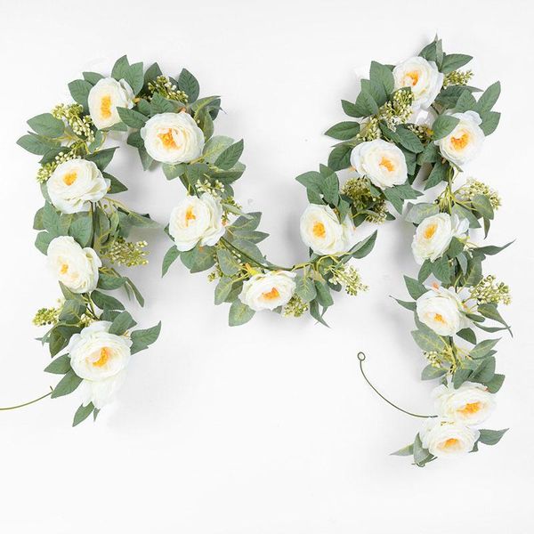 decorative flowers & wreaths 2m rose artificial garland fake eucalyptus vine hanging plant for wedding arch birthday party home garden decor
decorative flowers & wreaths 2m rose artificial garland fake eucalyptus vine hanging plant for wedding arch birthday party home garden decor