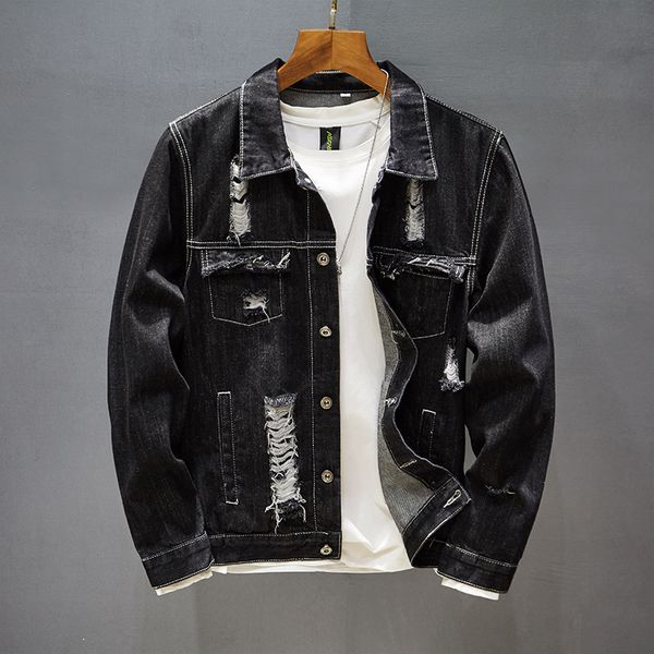 2021 homens rasgado denim jaqueta streetwear hip hop preto outerwear moda bordado casaco de ajuste fino qtbo, Black;brown
2021 homens rasgado denim jaqueta streetwear hip hop preto outerwear moda bordado casaco de ajuste fino qtbo, Black;brown