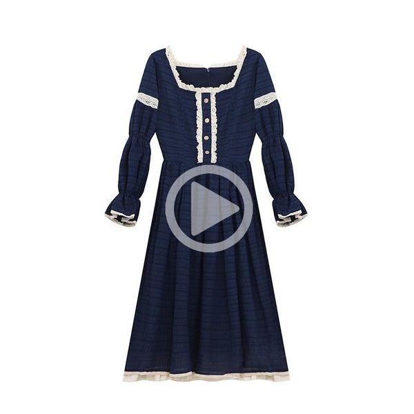 casual dresses sweet lolita dress women autumn elegant patchwork party midi female korean japan style kawaii fall for 2021, Black;gray
casual dresses sweet lolita dress women autumn elegant patchwork party midi female korean japan style kawaii fall for 2021, Black;gray