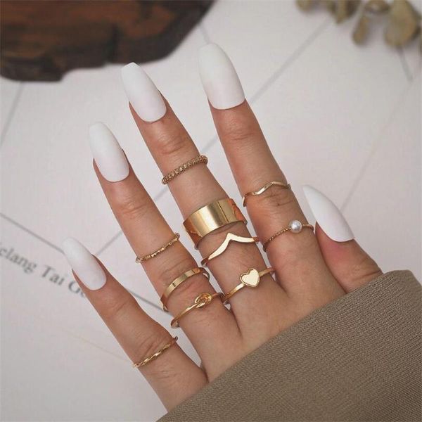 cluster rings gold 10pcs/set alloy open set pearl ring index finger joint tail for women's 2021 trend jewelry, Golden;silver
cluster rings gold 10pcs/set alloy open set pearl ring index finger joint tail for women's 2021 trend jewelry, Golden;silver