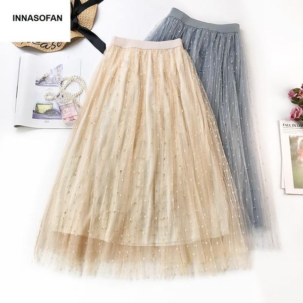 skirts innasofan tulle skirt for women spring-summer high waist euro-american fashionable elegant long with beads, Black
skirts innasofan tulle skirt for women spring-summer high waist euro-american fashionable elegant long with beads, Black