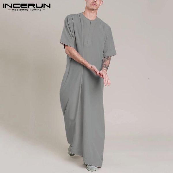 men robes short sleeve v neck muslim caftan robes incerun solid color zipper jubba thobe comfortable islamic saudi clothing 5xl, Red
men robes short sleeve v neck muslim caftan robes incerun solid color zipper jubba thobe comfortable islamic saudi clothing 5xl, Red