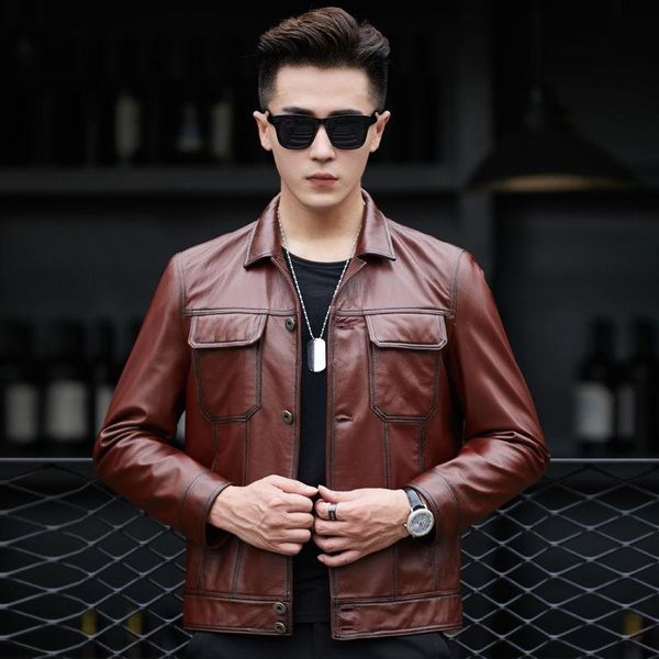men's leather & faux winter autumn men genuine cow aviation flight pilot jacket male real cowhide bomber slim motorcycle outwear d82, Black
men's leather & faux winter autumn men genuine cow aviation flight pilot jacket male real cowhide bomber slim motorcycle outwear d82, Black