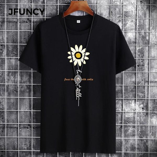 men's t-shirts jfuncy 2021 summer cotton man t-shirt street flowers printing short sleeve loose men clothes tshirt, White;black
men's t-shirts jfuncy 2021 summer cotton man t-shirt street flowers printing short sleeve loose men clothes tshirt, White;black