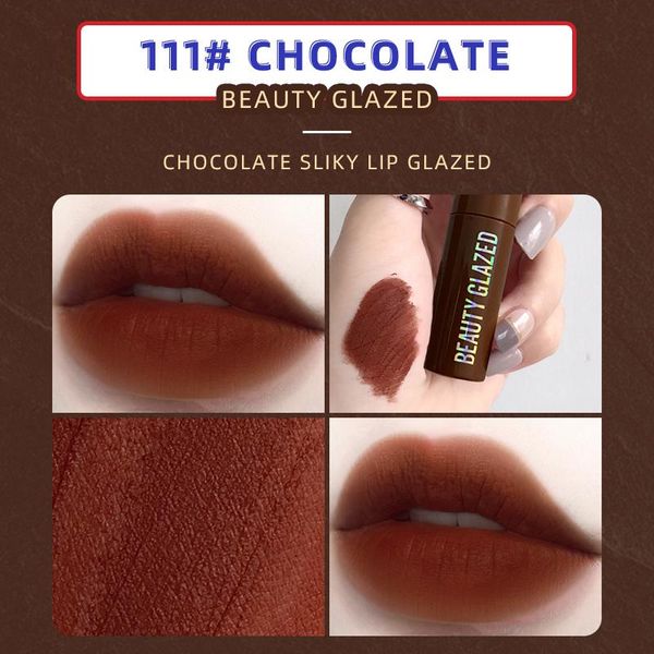 beauty glazed chocolate fog surface matte lip gloss natural long lasting moisturizing no fading non-stick velvet lip glaze tslm1
beauty glazed chocolate fog surface matte lip gloss natural long lasting moisturizing no fading non-stick velvet lip glaze tslm1