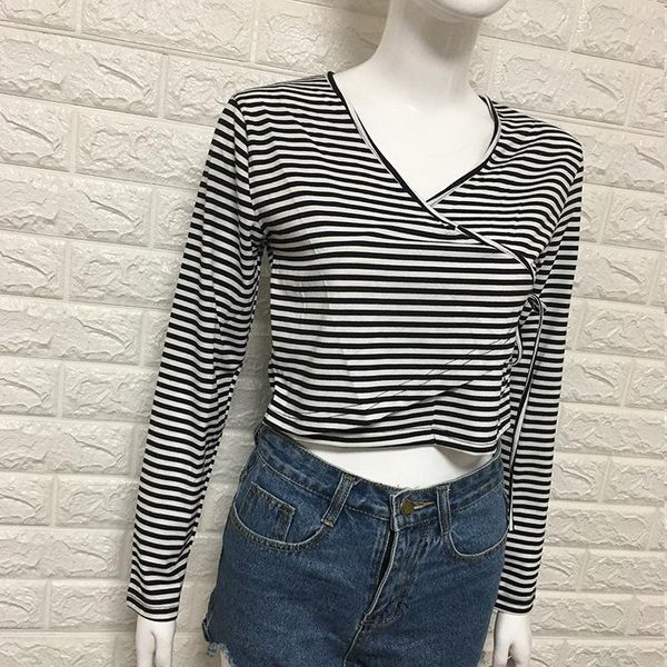 women's t-shirt zoulv 2021 female korean v-neck long-sleeve short tshirt summer girls harajuku crop same black white striped t shir
women's t-shirt zoulv 2021 female korean v-neck long-sleeve short tshirt summer girls harajuku crop same black white striped t shir