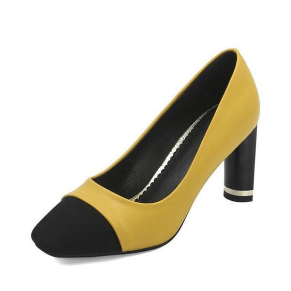 dress shoes autumn fashion women pumps color matching thick heel woman shallow mouth square toe high heels office work 42, Black
dress shoes autumn fashion women pumps color matching thick heel woman shallow mouth square toe high heels office work 42, Black