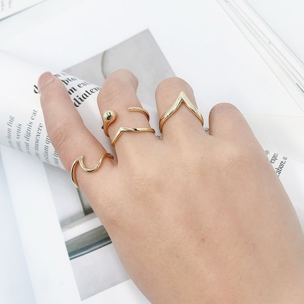 accessories: brass electroplated gold geometric fashion, minority, simple ring, female, Silver
accessories: brass electroplated gold geometric fashion, minority, simple ring, female, Silver
