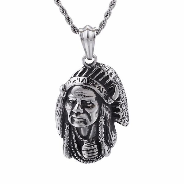 pendant necklaces vintage witch necklace for men women stainless steel tribal chief 50cm 55cm 60cm chain jewelry, Silver
pendant necklaces vintage witch necklace for men women stainless steel tribal chief 50cm 55cm 60cm chain jewelry, Silver